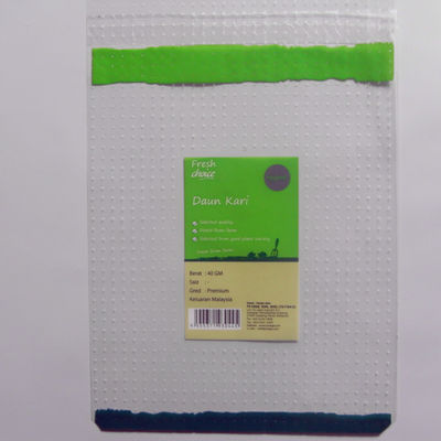 أكياس FDA الصغيرة المثقبة ، أكياس بلاستيكية شفافة ذاتية الختم بفتحة 0.4 مم